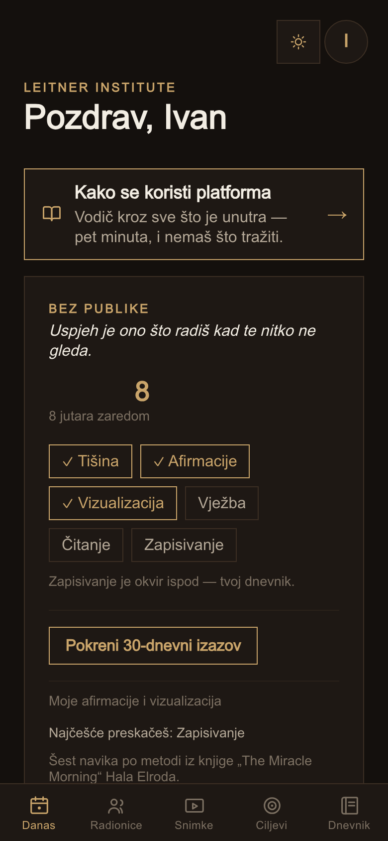 Kartica Danas