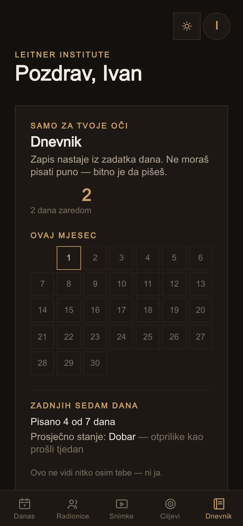 Kartica Dnevnik